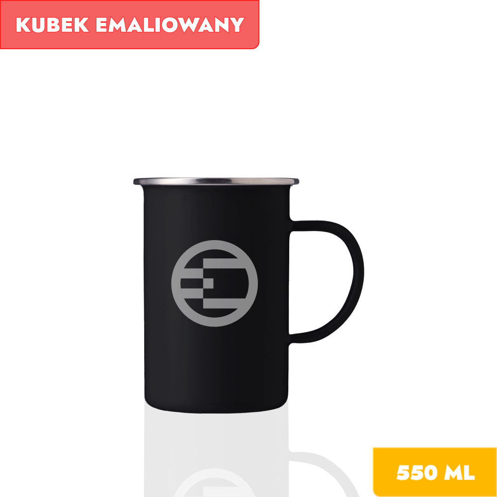 KUBEK EMALIOWANY 550 ml