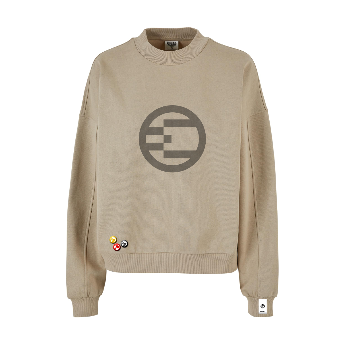 SWEATSHIRT LADIRES Sand & Black